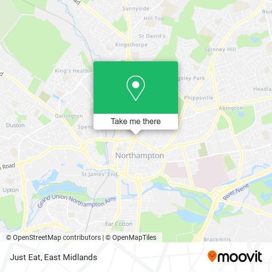Just Eat map