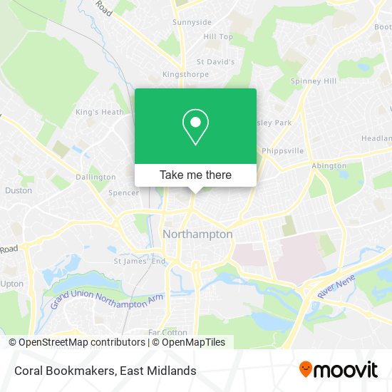 Coral Bookmakers map