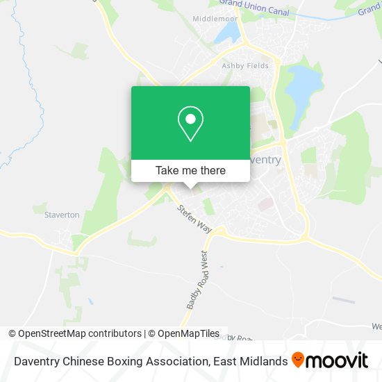 Daventry Chinese Boxing Association map