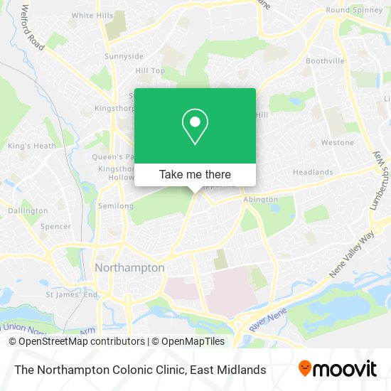 The Northampton Colonic Clinic map