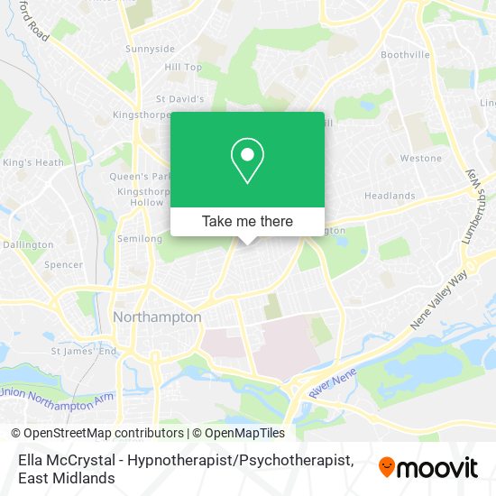 Ella McCrystal - Hypnotherapist / Psychotherapist map