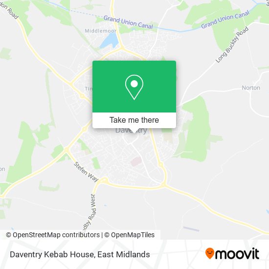 Daventry Kebab House map