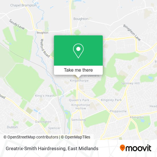 Greatrix-Smith Hairdressing map