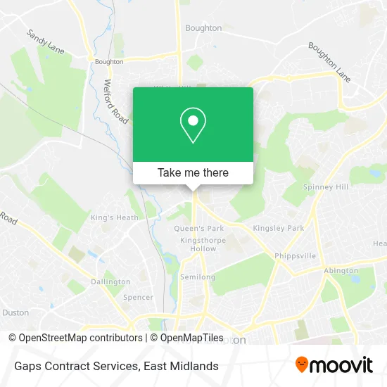 Gaps Contract Services map