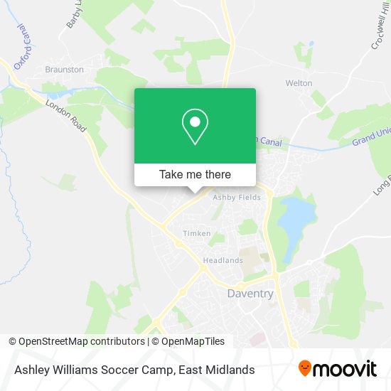 Ashley Williams Soccer Camp map