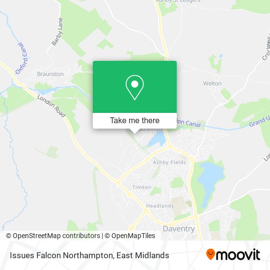 Issues Falcon Northampton map