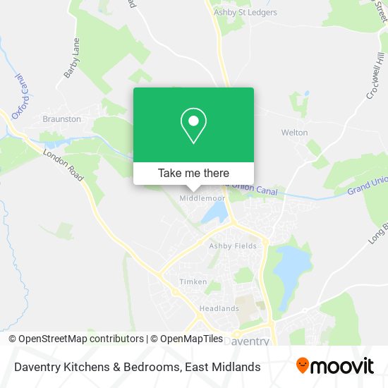Daventry Kitchens & Bedrooms map