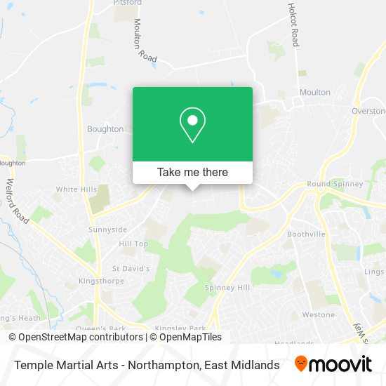 Temple Martial Arts - Northampton map