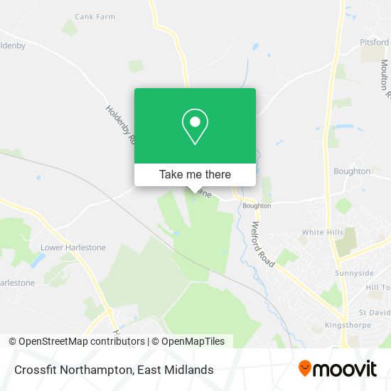 Crossfit Northampton map