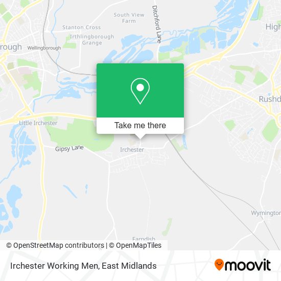 Irchester Working Men map