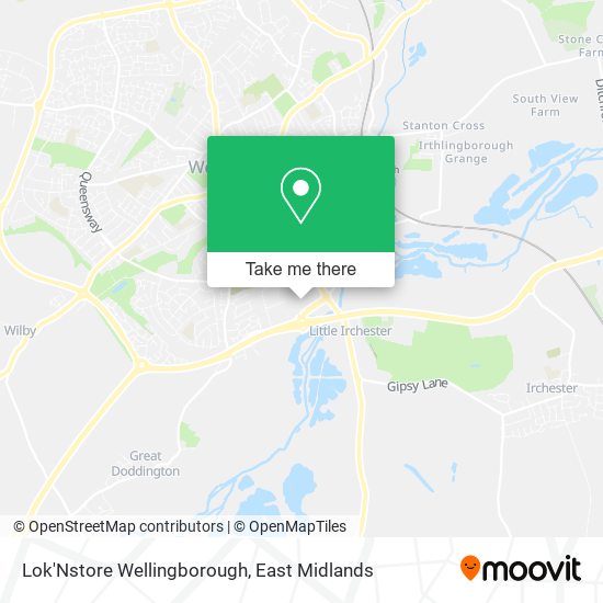 Lok'Nstore Wellingborough map