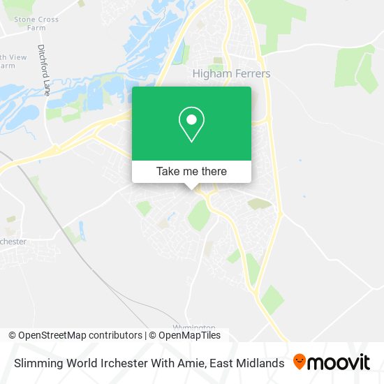 Slimming World Irchester With Amie map