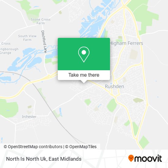 North Is North Uk map