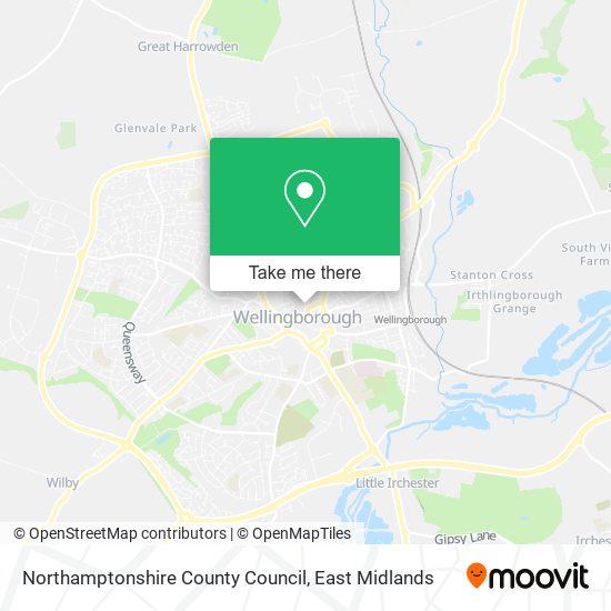 Northamptonshire County Council map