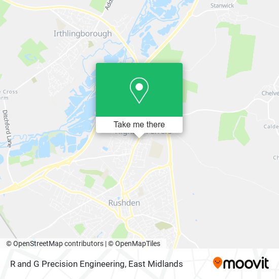 R and G Precision Engineering map