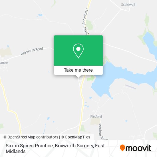 Saxon Spires Practice, Brixworth Surgery map