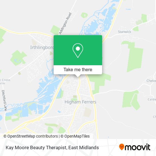 Kay Moore Beauty Therapist map