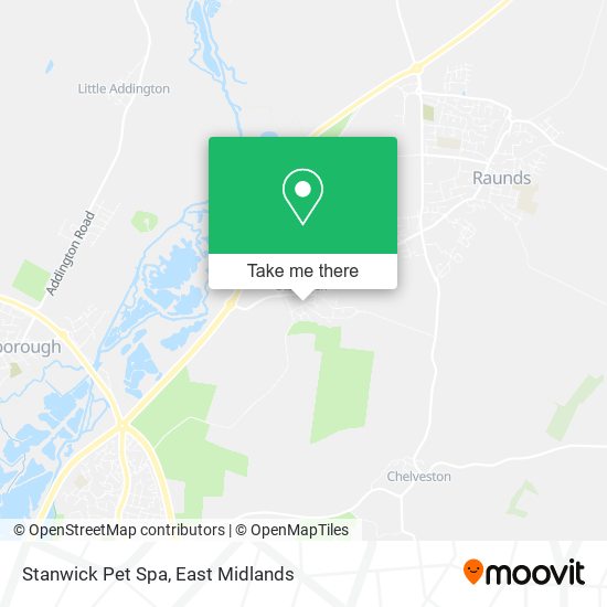 Stanwick Pet Spa map