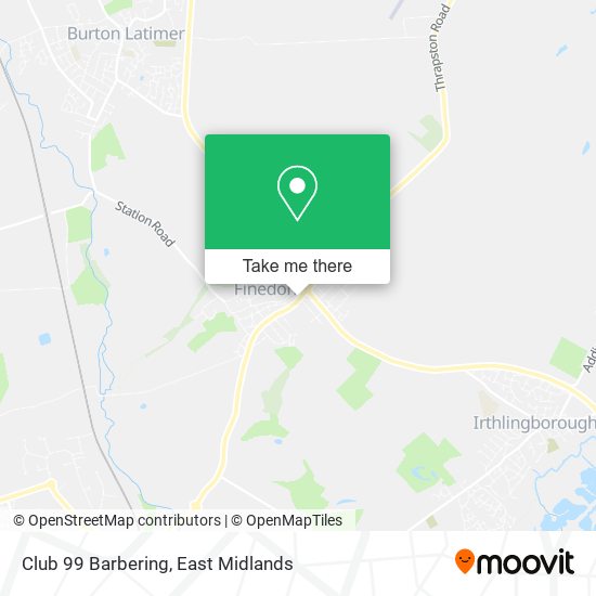 Club 99 Barbering map
