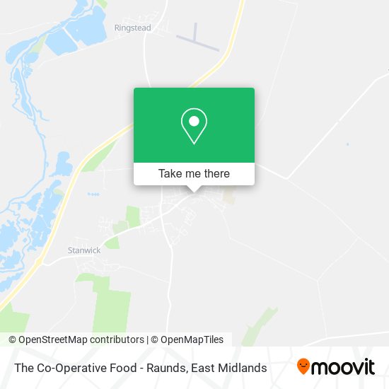 The Co-Operative Food - Raunds map