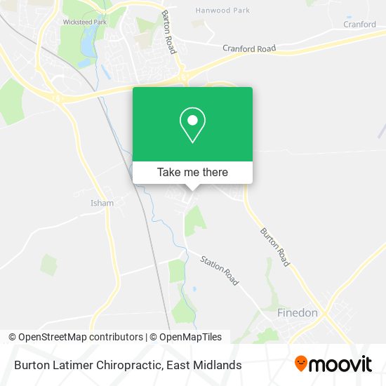Burton Latimer Chiropractic map