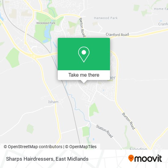 Sharps Hairdressers map