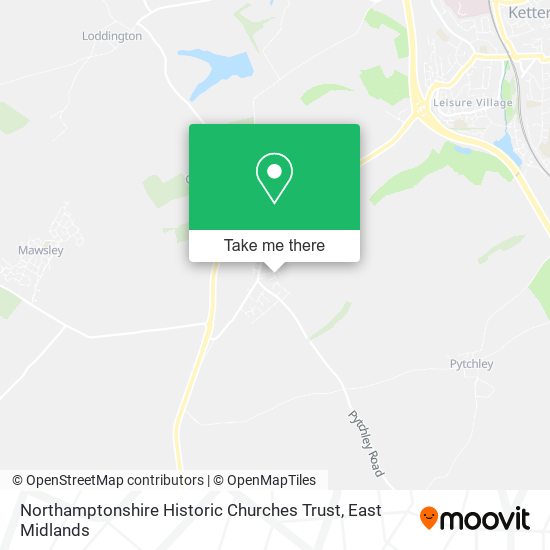 Northamptonshire Historic Churches Trust map