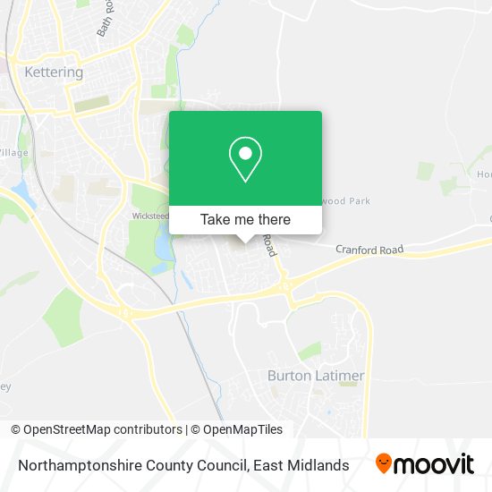 Northamptonshire County Council map