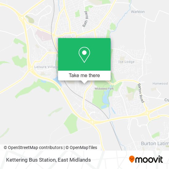 Kettering Bus Station map