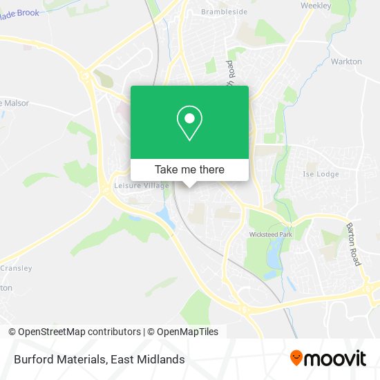 Burford Materials map