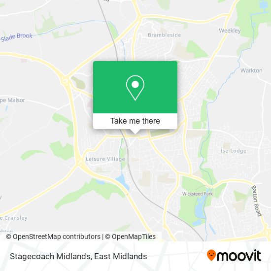 Stagecoach Midlands map