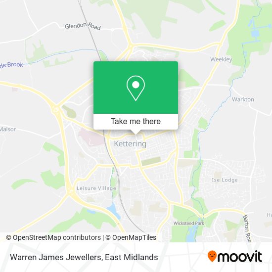 Warren James Jewellers map