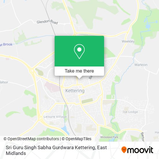 Sri Guru Singh Sabha Gurdwara Kettering map