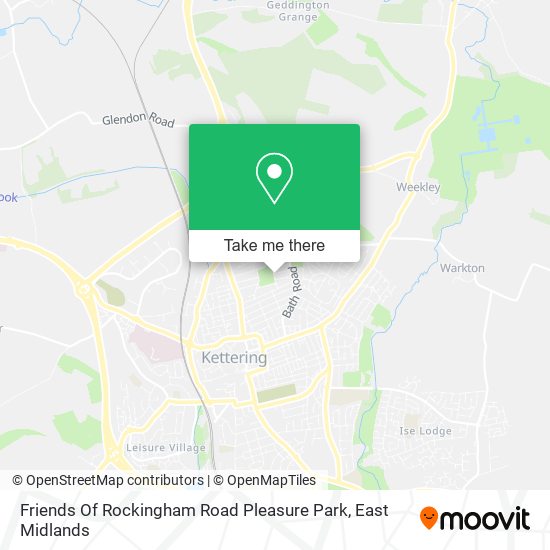 Friends Of Rockingham Road Pleasure Park map