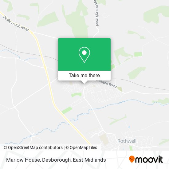 Marlow House, Desborough map