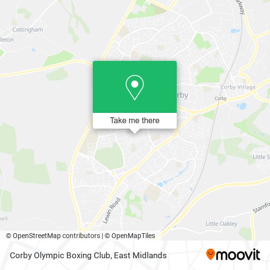 Corby Olympic Boxing Club map
