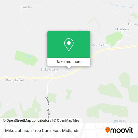 Mike Johnson Tree Care map