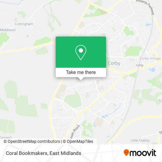 Coral Bookmakers map