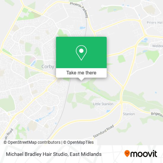 Michael Bradley Hair Studio map