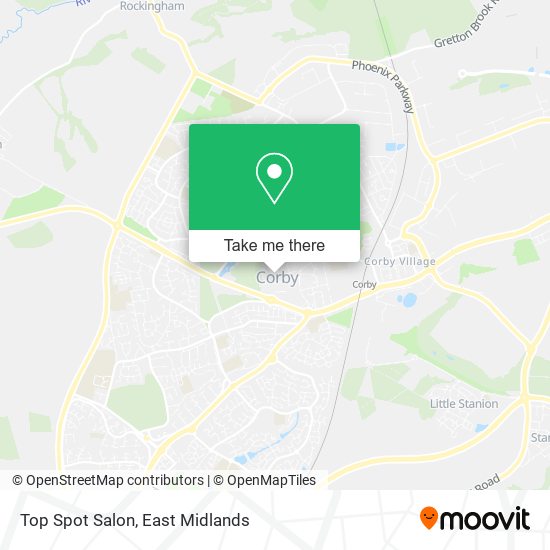 Top Spot Salon map