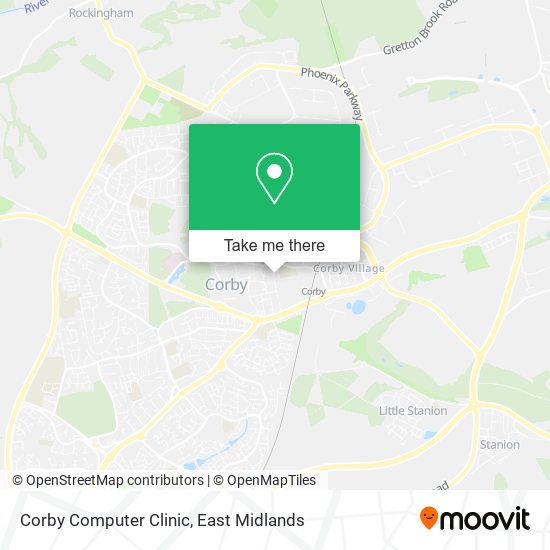 Corby Computer Clinic map