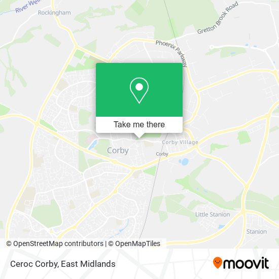 Ceroc Corby map