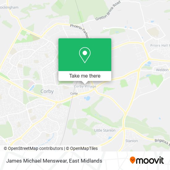 James Michael Menswear map