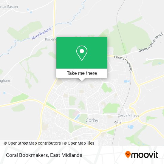 Coral Bookmakers map