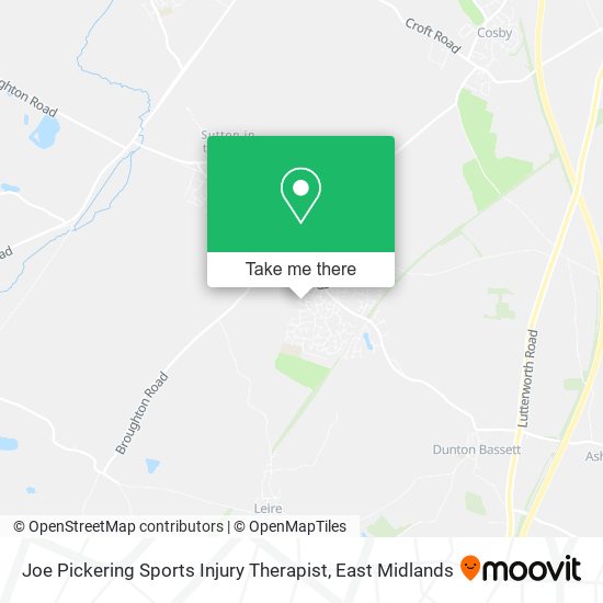 Joe Pickering Sports Injury Therapist map