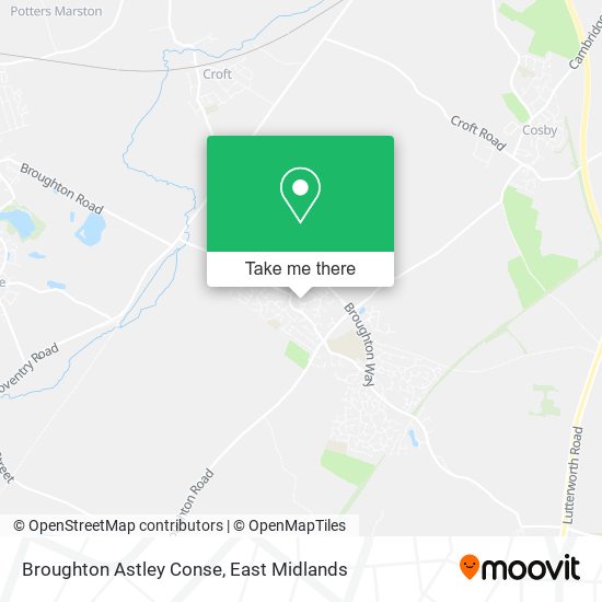 Broughton Astley Conse map