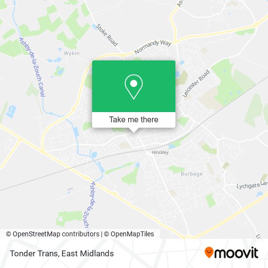 Tonder Trans map