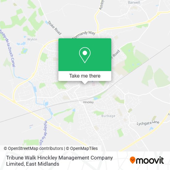Tribune Walk Hinckley Management Company Limited map