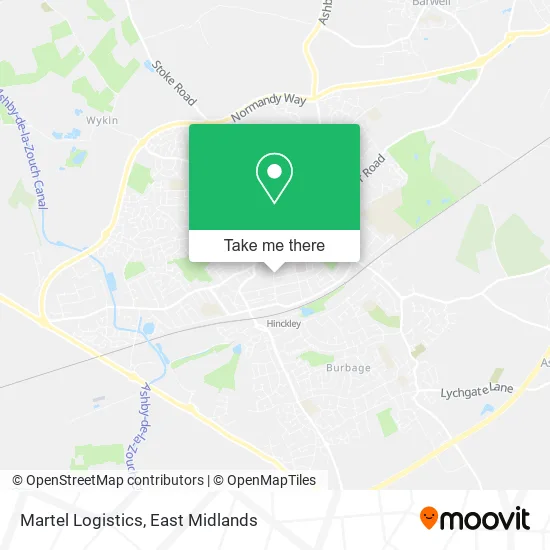 Martel Logistics map