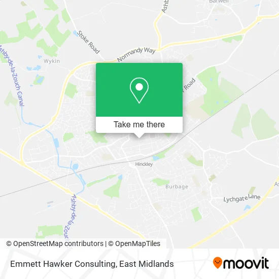 Emmett Hawker Consulting map